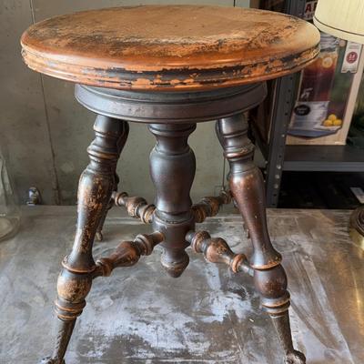 Glass Ball Foot Stool