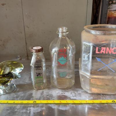 Lance Glass Jar, Milk Bottles & Canadian Art Glass