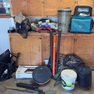 Hunting, Fishing Large Lot Of Items