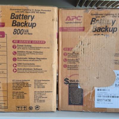 2 APC 800 Va Battery Back Ups