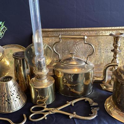 Large Assortment Of Brass Decorative Items 