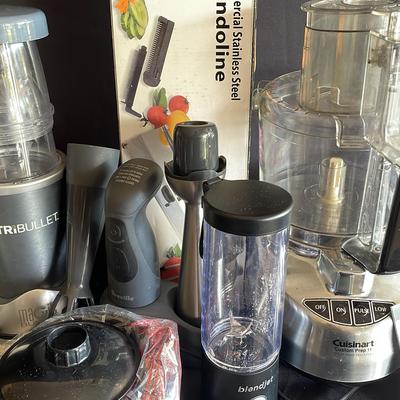 Large Assorted Kitchen Appliance Lot Including Cuisinart, Immersion Blender, Etc. 