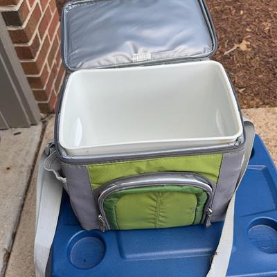 Two Soft Coolers And One Coleman Cooler