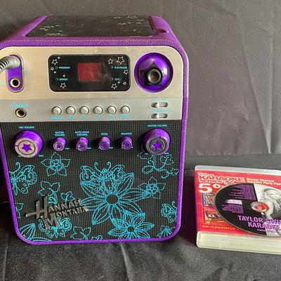 Hannah Montana Karaoke Machine W/ Matching CDs 