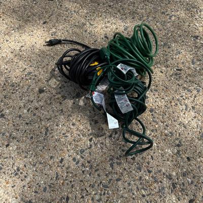 4 Long Extension Cords And Timer