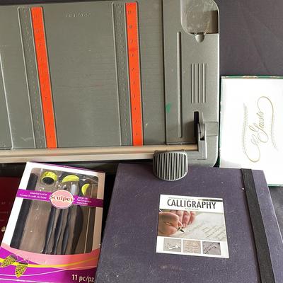 Arts And Craft Lot Including Calligraphy Kit 
