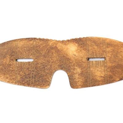 Lot 241 fine inuit bone snow goggles