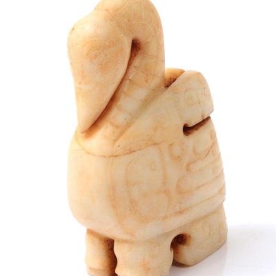 Lot 378 chinese white hardstone carved swan