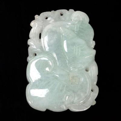 Lot 187 chinese fruit bat carved pendant