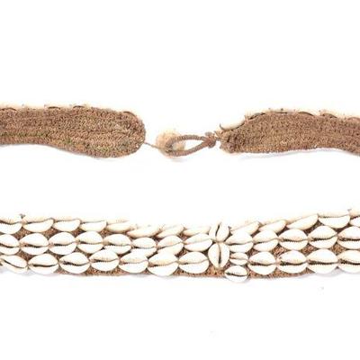 Lot 417 png cowrie shell belt