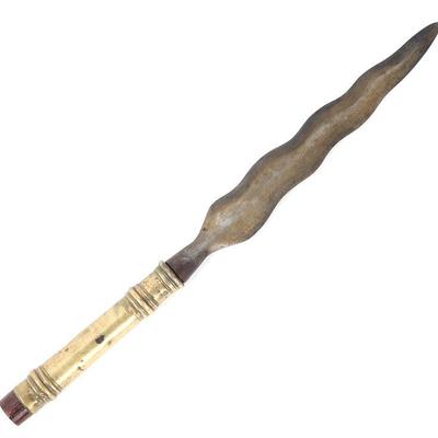 Lot 71 wavy moro spear head