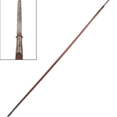 Lot 29 naval boarding pike polearm ex higgins museum armory