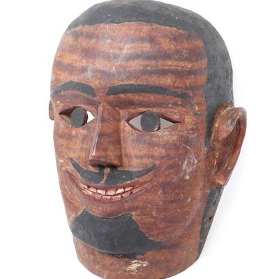 Sale Photo Thumbnail #331: Lot 334 handsome wood carved batak mask