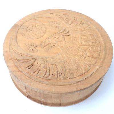 Lot 251 nwc wood carved haida box