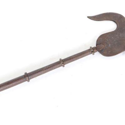 Lot 46 19th c steel indian elephant goad combination dagger