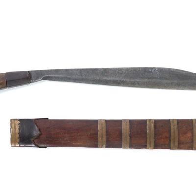 Lot 70 fine visayan ginunting short sword scabbard