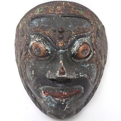 Lot 333 indonesian wood carved dance mask