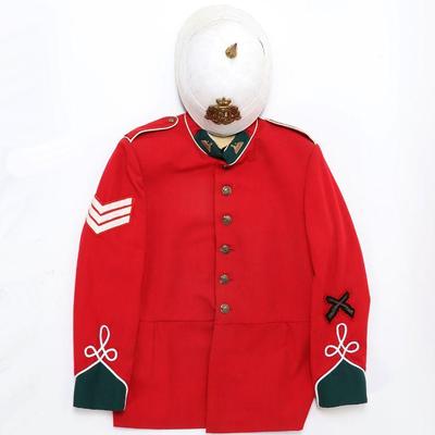 Lot 281 zulu war tunic helmet of the 24th foot regiment