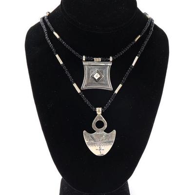Sale Photo Thumbnail #160: Lot 162 tuareg silver necklaces