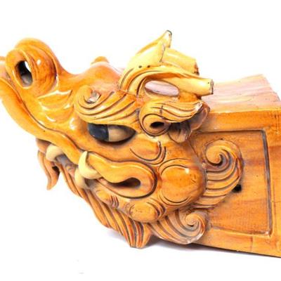 Lot 399 antique korean dragon roof finial
