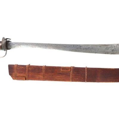 Lot 59 minasbad sword scabbard, 19th c.