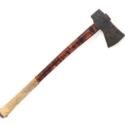 Lot 75 mountain man belt hatchet leather handle