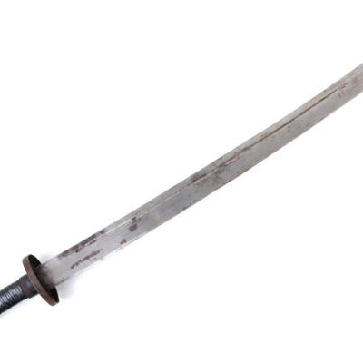 Lot 50 chinese dao sword qing imperial army