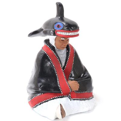 Lot 246 inuit the storyteller with whale headdress