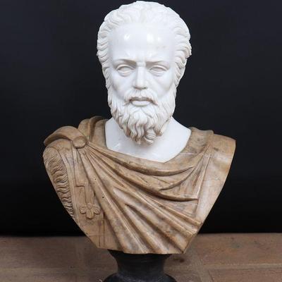 Lot 277 fine carved marble bust of roman