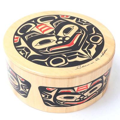 Lot 247 nwc haida bichrome painted box