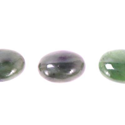 Lot 195 three rainbow fluorite cabochons