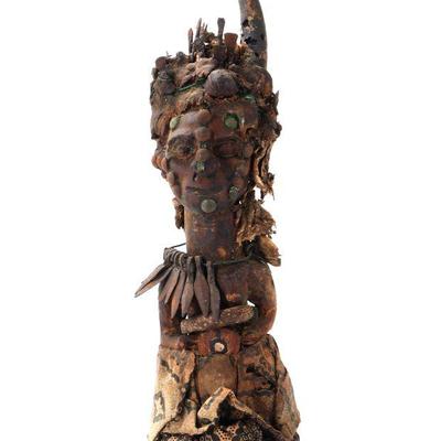 Lot 429 fetish figure songwe people, democratic republic of the congo