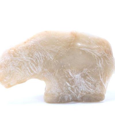 Lot 159 rock crystal carved bear figurine