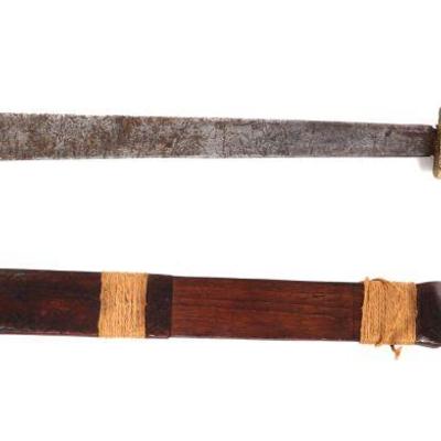 Lot 64 t boli kampilan sword & scabbard, circa 1950's