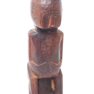 Lot 445 fine wood carved ancestor figure