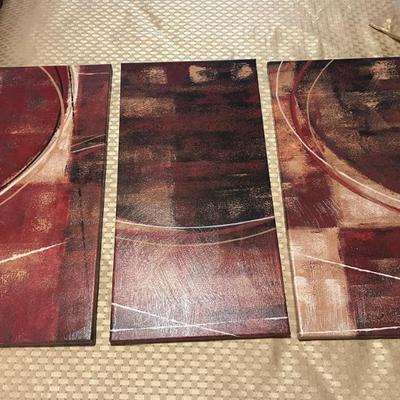 Three Piece Canvas Wall Art 