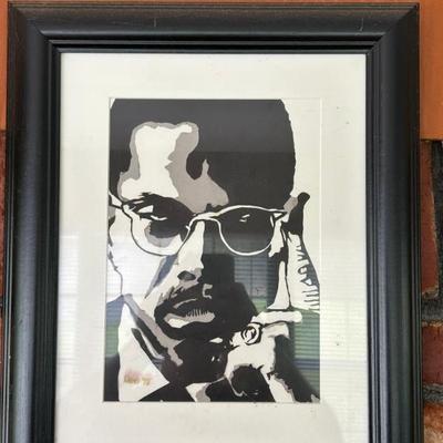 Malcolm X Framed Artwork 