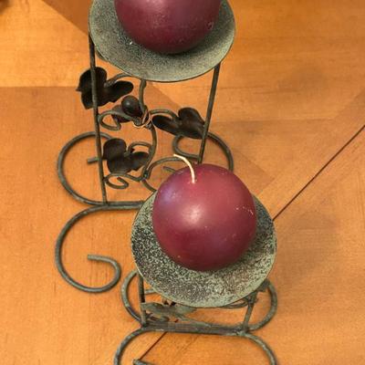 Candle Holders w/ Candles 