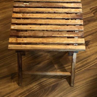 Wood Side Table 