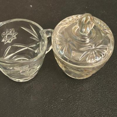 Sugar Bowl and Creamer Set 