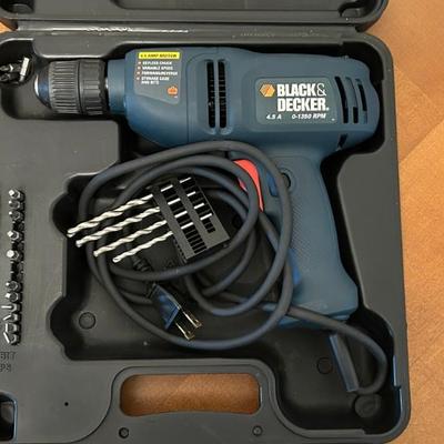 Black & Decker Corded Electric Drill 