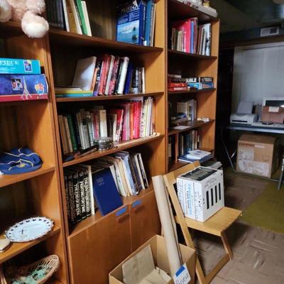 Books galore! bookcases not for sale