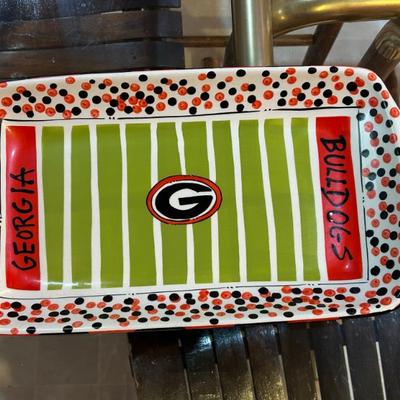 Handpainted UGA Serving Platter