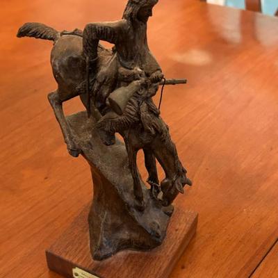 Mountain Man Bronze Sculpture by Frederic Remington