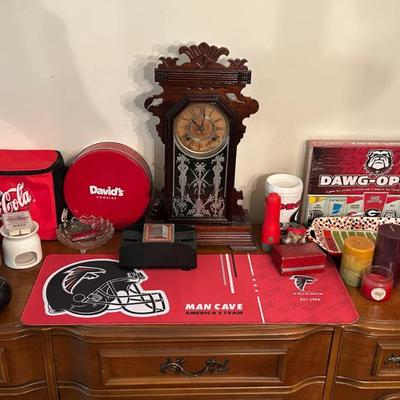 Assorted UGA, Atlanta Falcons, Coca-Cola and Decor Items