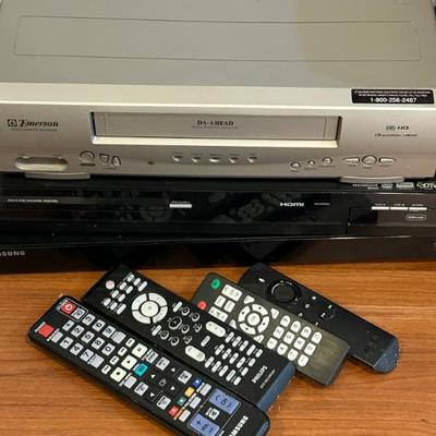 Assorted VCR and Blue Ray Players