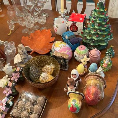 Holiday Decor and Angel Figurines