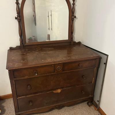 Antique Dresser w/ Mirror 