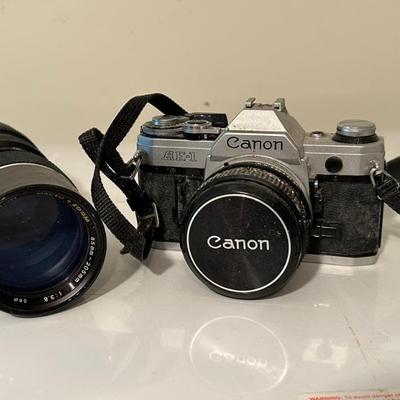 Vintage Cannon Camera and Lenses 