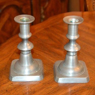 Pewter Candle Holders